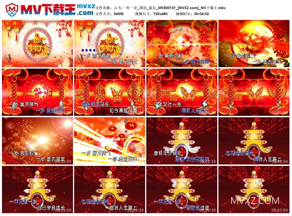 云飞-一年一岁_国语_流行_ME500137